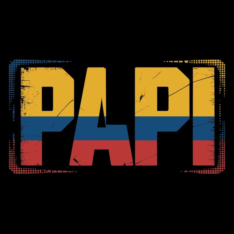 Drapeau de la Colombie de papa – Cadeau pour