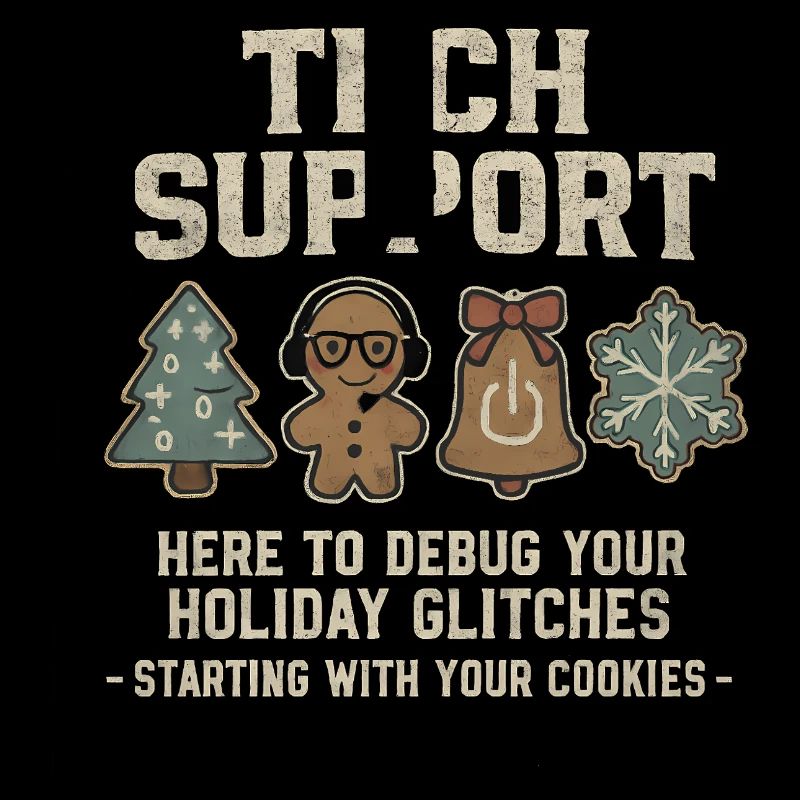 Tech Support Ugly Christmas Sweater Informatiker