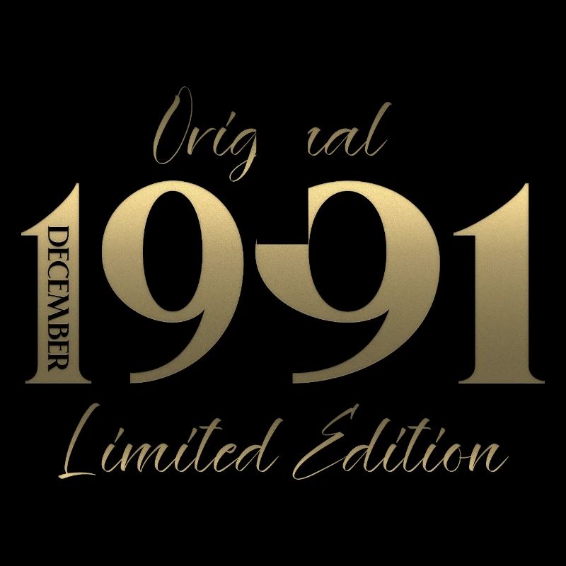 34e anniversaire Original décembre Né en 1991