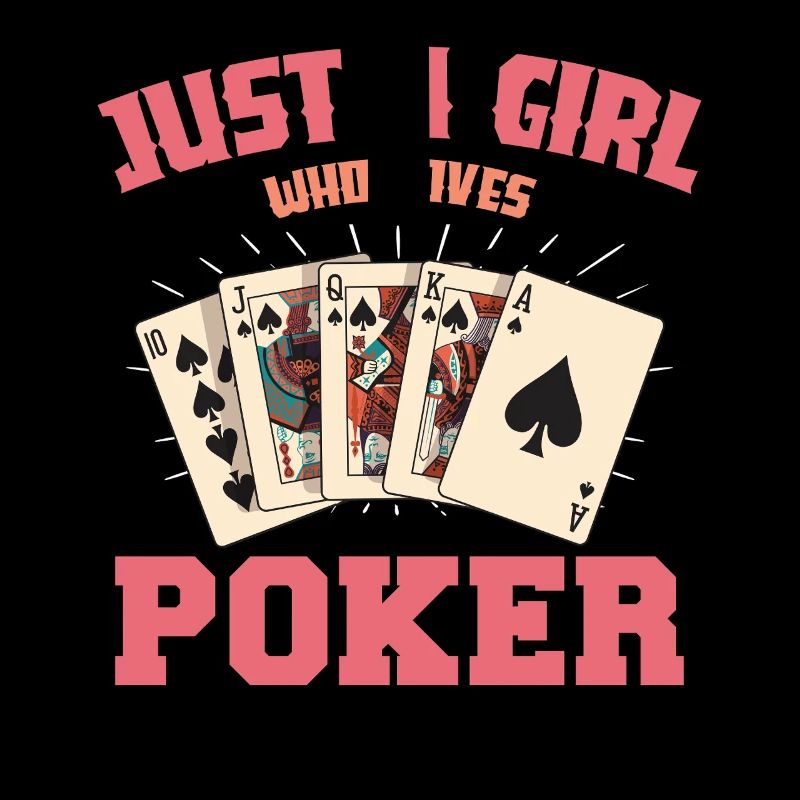 Nur ein Mädchen Pokerkarten