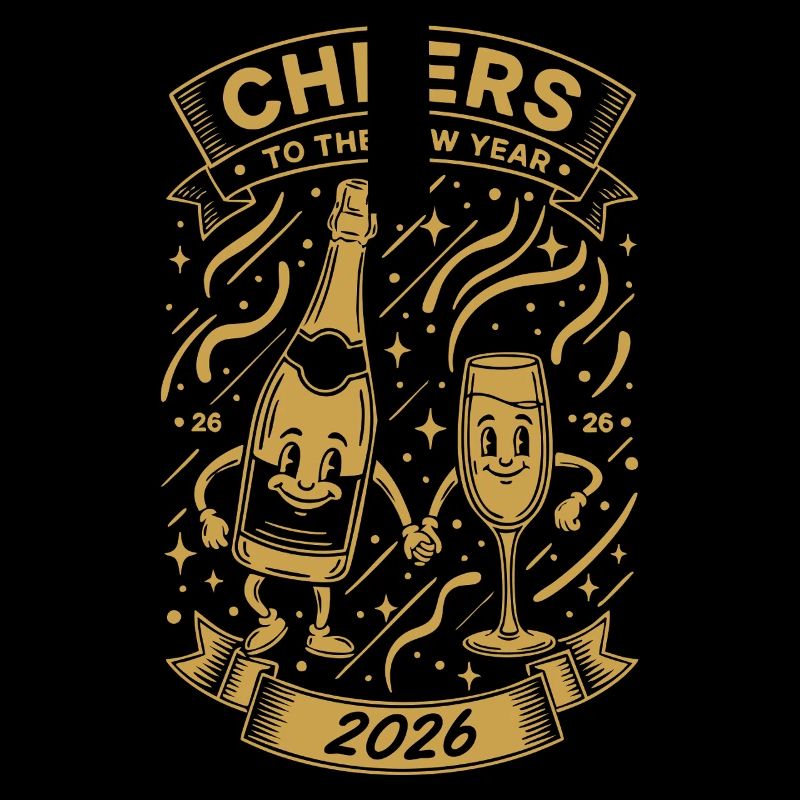 Prost auf das Design der Neujahrsfeier 2026