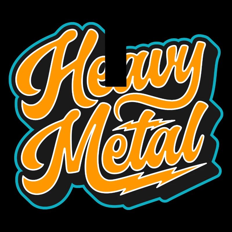 Heavy Metal Bold Script Logo
