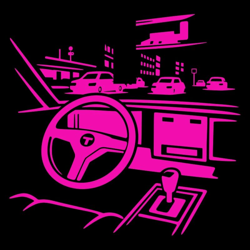Neon Car Cockpit