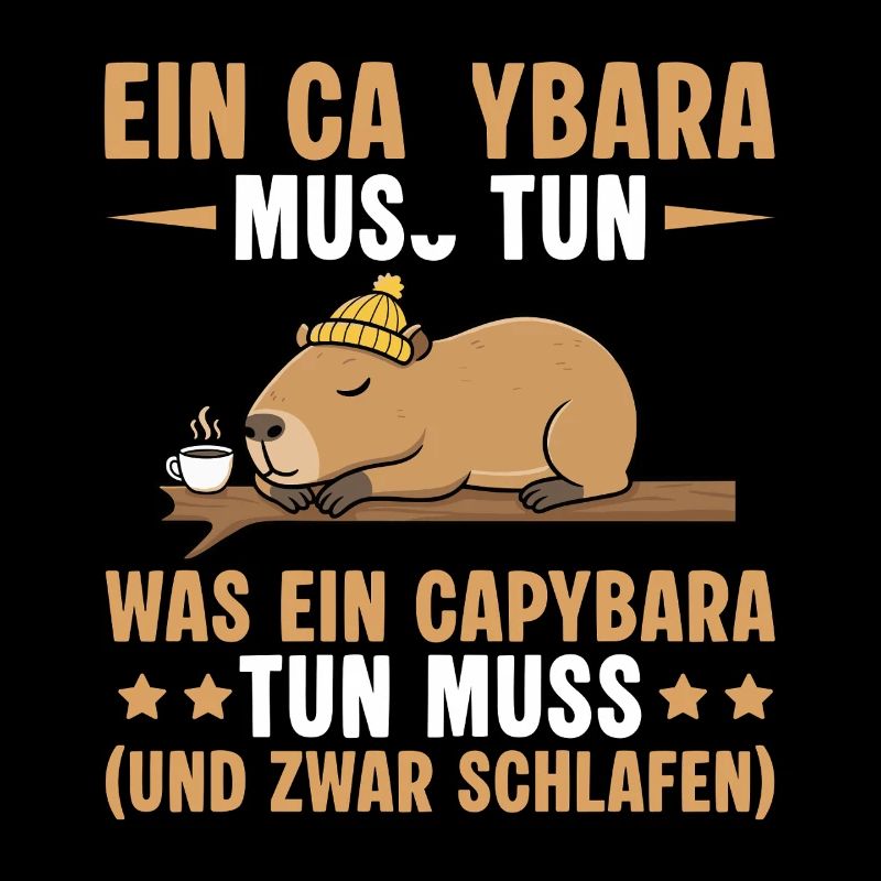 Capybara doit dormir - Drôle de diction de bureau