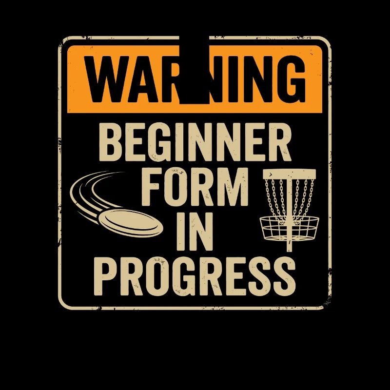 Warning Beginner Form – Disc Golf Warnschild