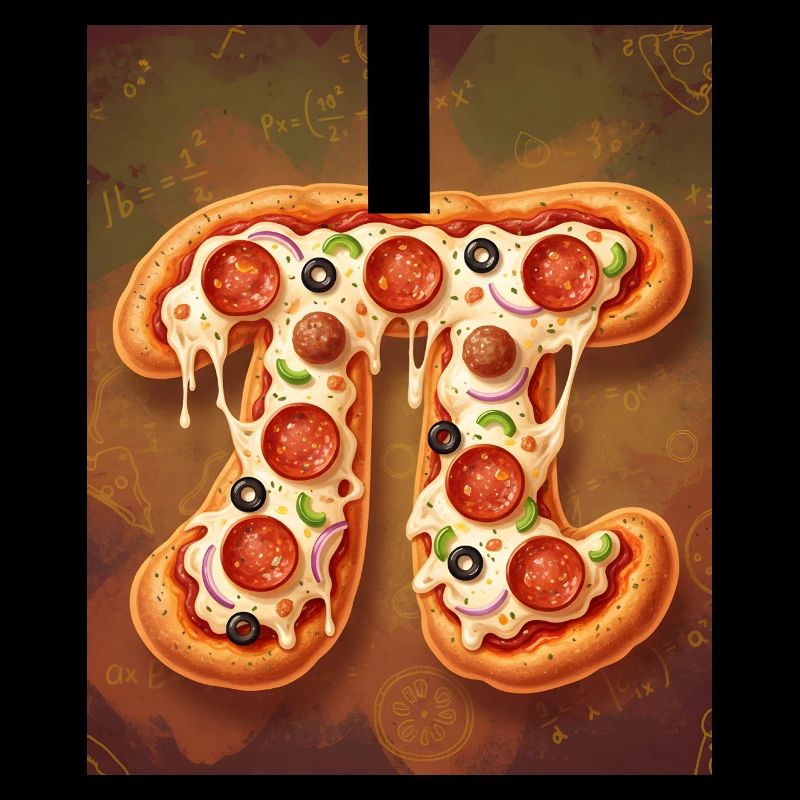 Pi Shape Pizza