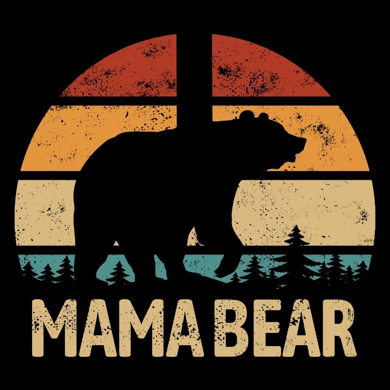 Mama Bear - Muttertag - Vintage Geschenk