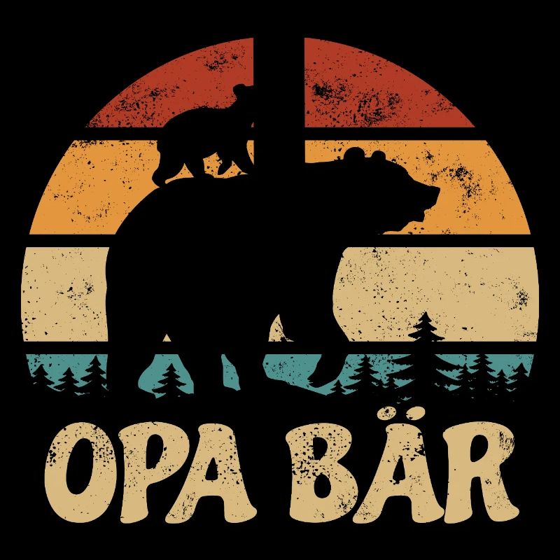 Opa Bär - Muttertag - Vintage Geschenk