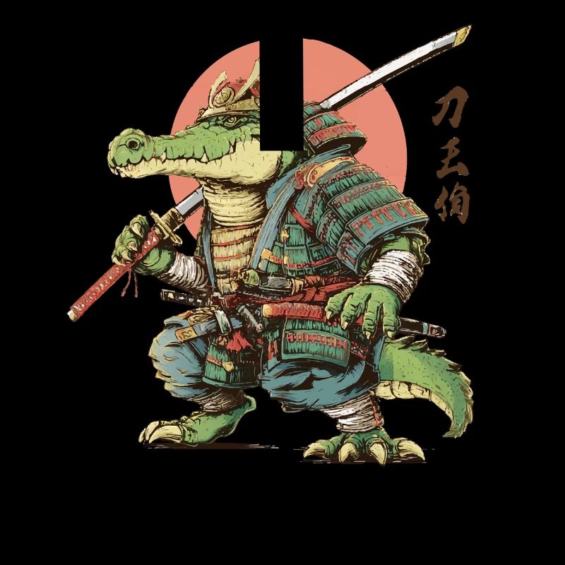 Gator Samurai Warrior