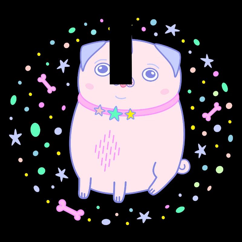 Rosa Mops Einhorn Pugicorn