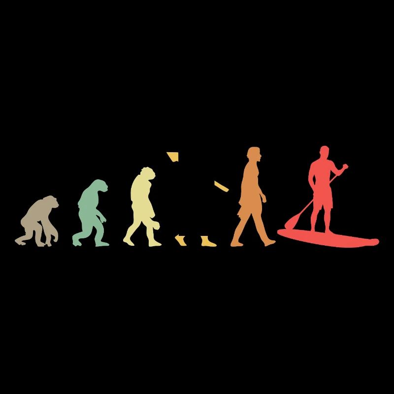 Kayak Evolution Kajak Entwicklung Retro