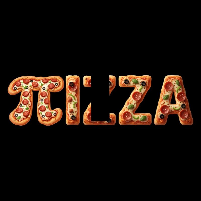 PIZZA Bunte Teigbuchstaben