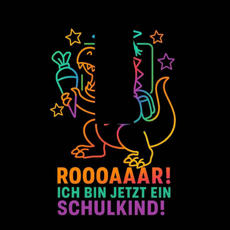Dino Einschulung | Rooaaar! Ich bin ein Schulkind