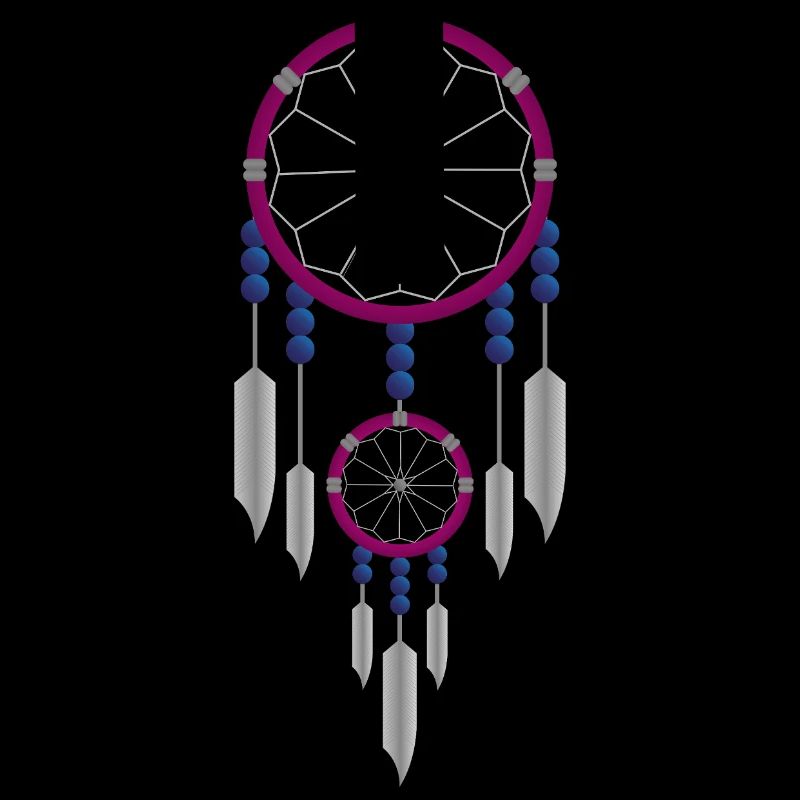 Lila-blauer Traumfänger
