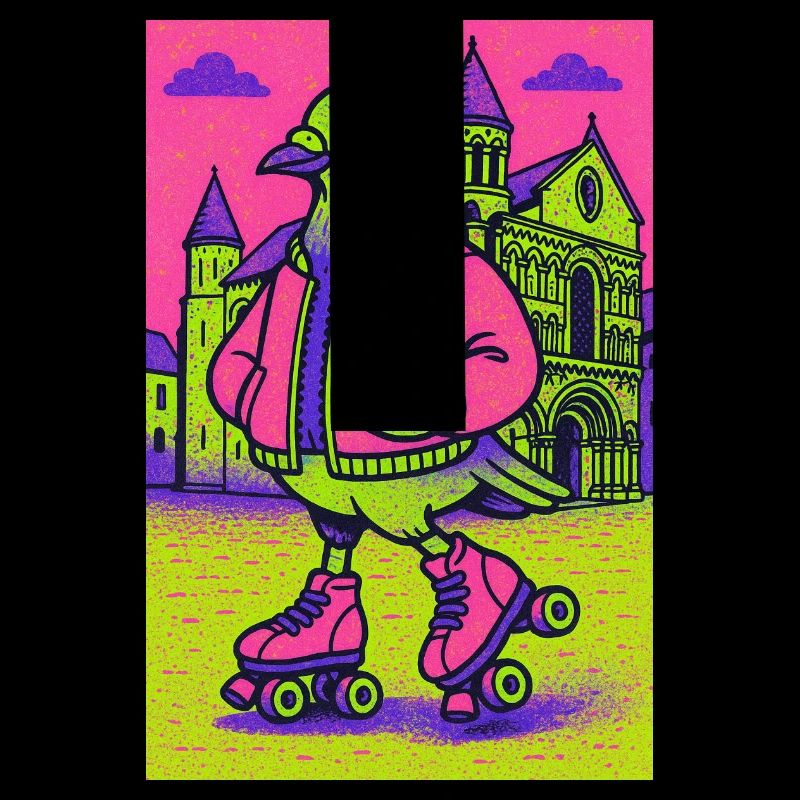 Neon_Pigeon_Roller-skater_2