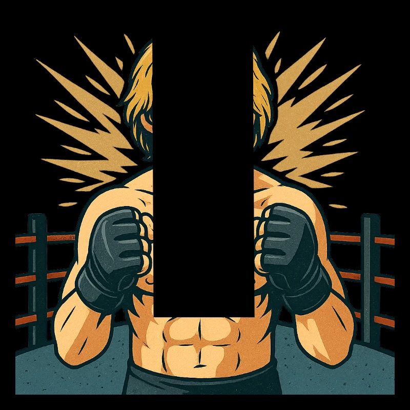 Style de héros de boxe combatif