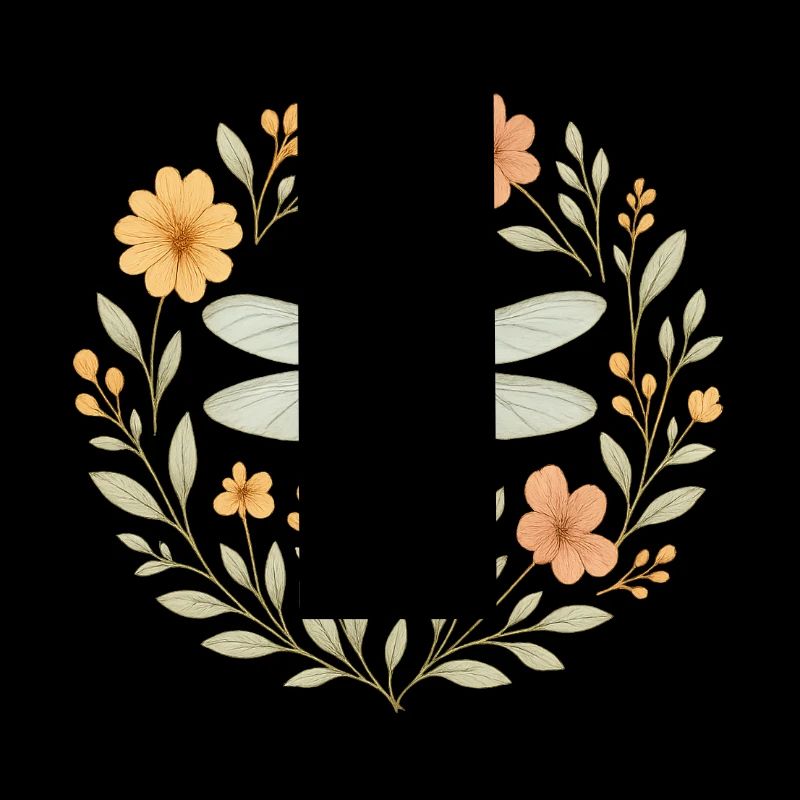 Blumiger Libellenkranz