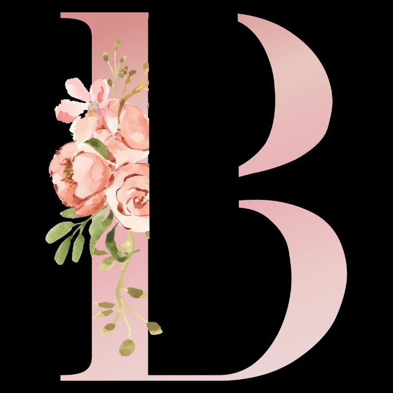 B Pastel Floral