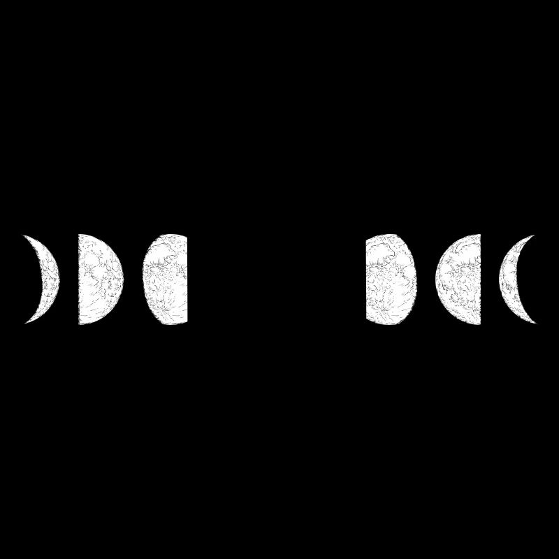 Moon Phase Circle Sequence