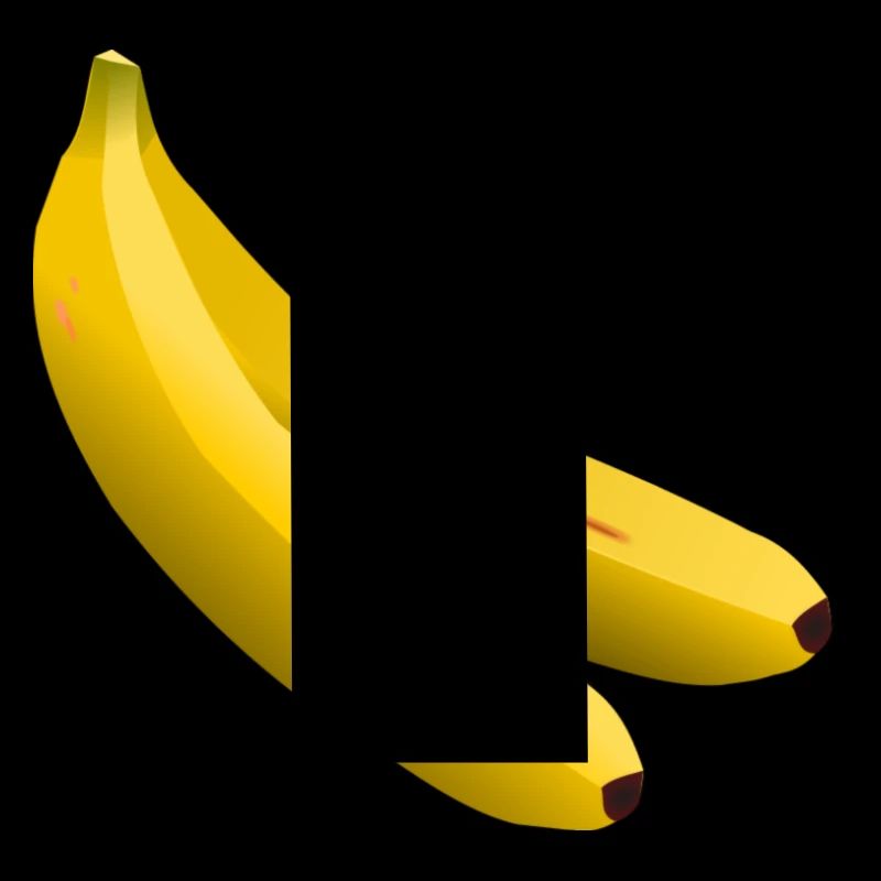 Twin Bananas Vector Yellow