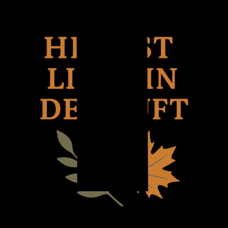 Autumn poem with foliage motif