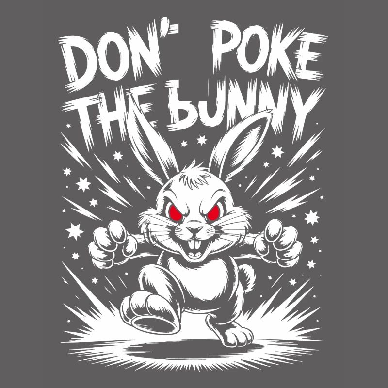 Conception de protestation de lapin en colère
