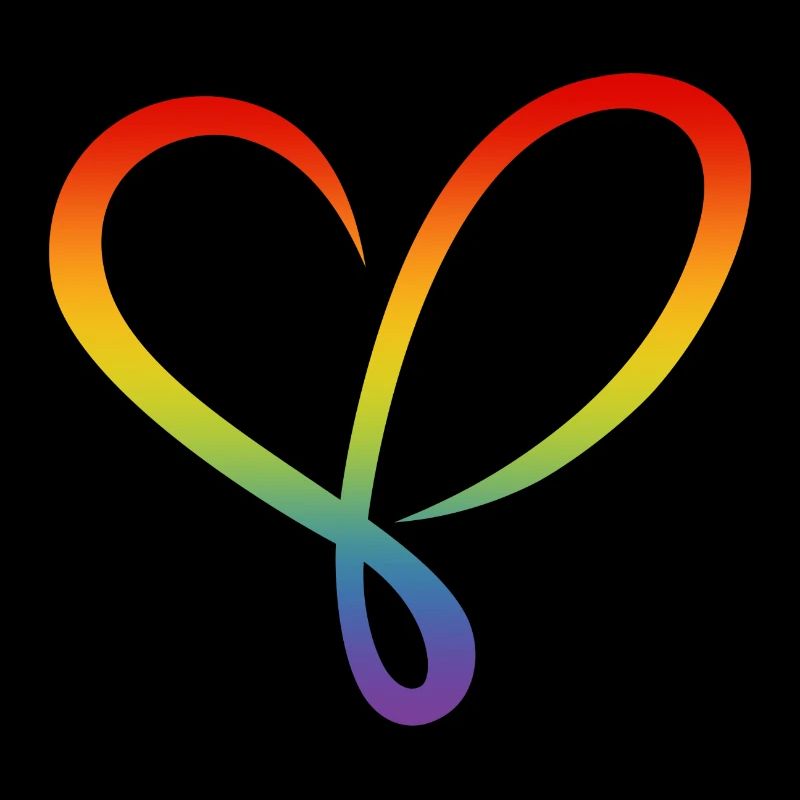 Regenbogen Herz