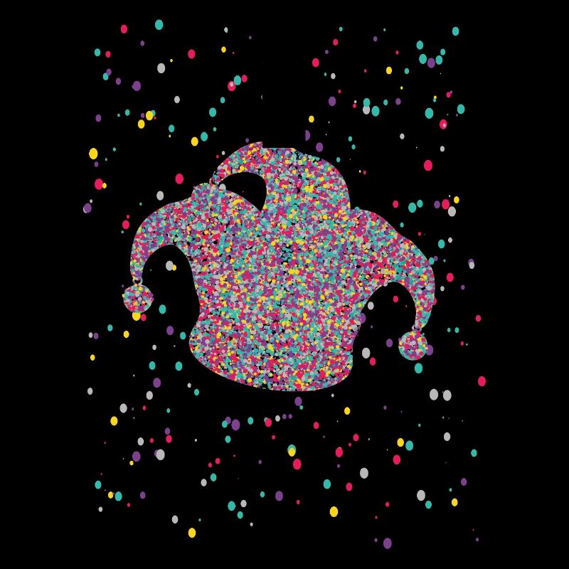 Confettis Jeck Hat Costume de Carnaval