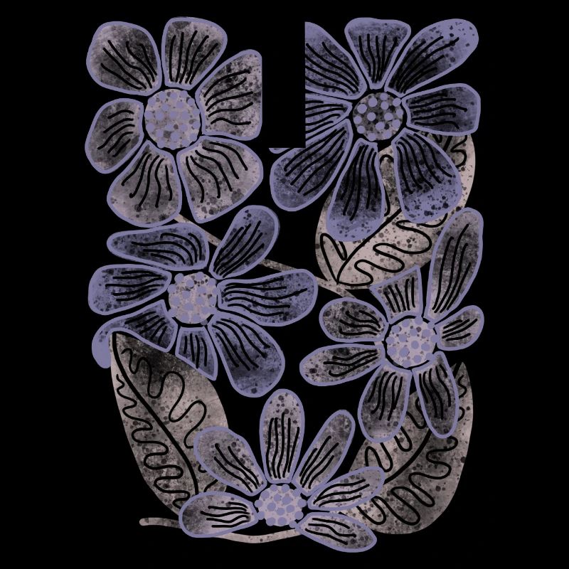 Lavender Bloom Blumenmuster