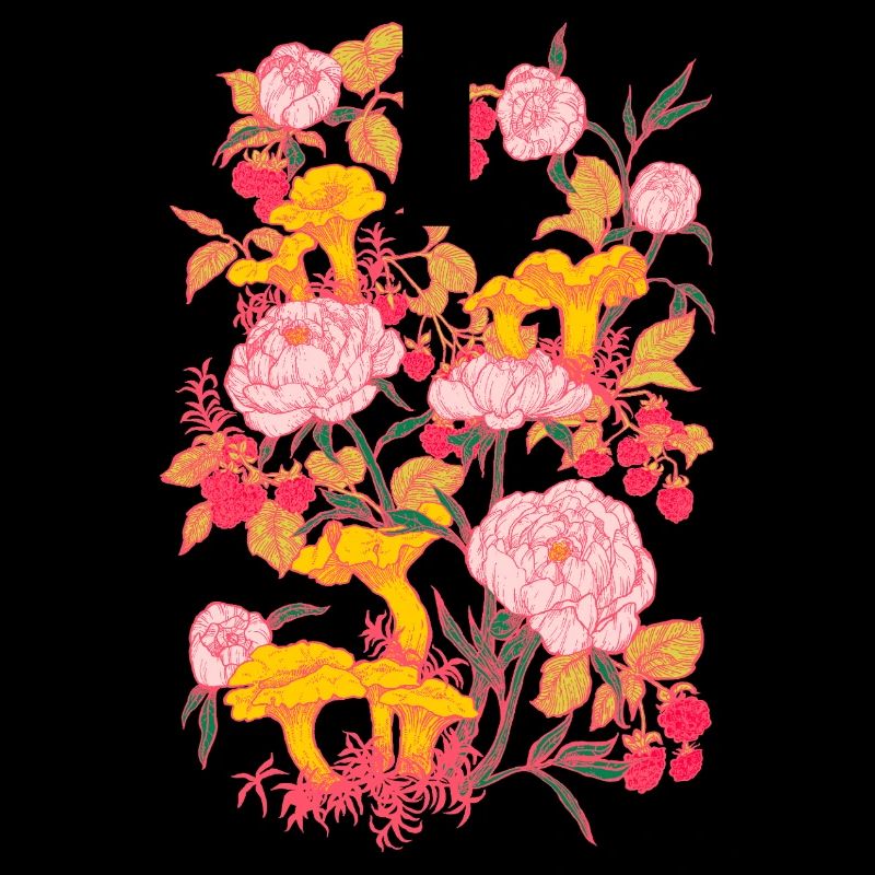 PEONIES AND CHANTERELLES