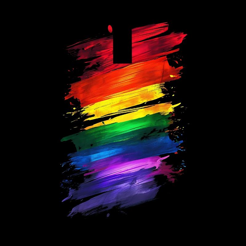 Abstraktes Rainbow Pride Design - Lebendige Kunst