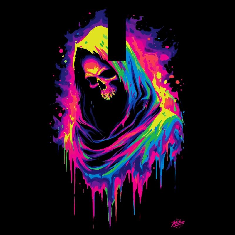 Neon Grim Reaper