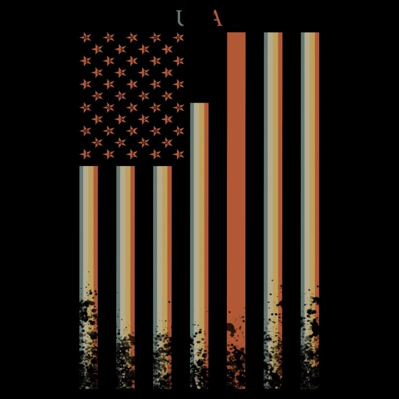 Drapeau des États-Unis Rétro