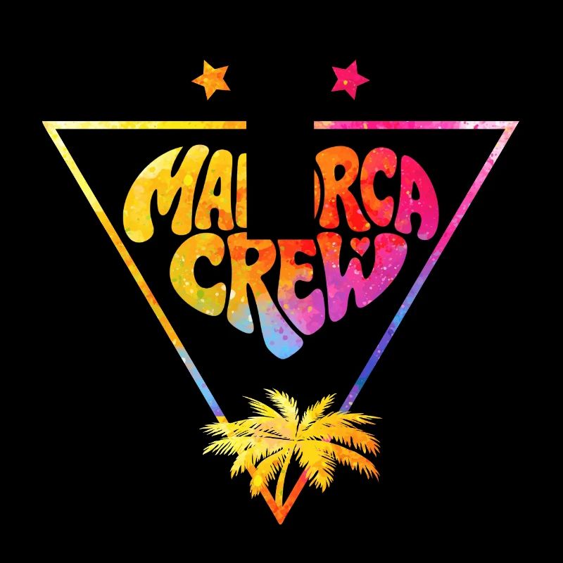 Mallorca Crew Palmen Farbflash
