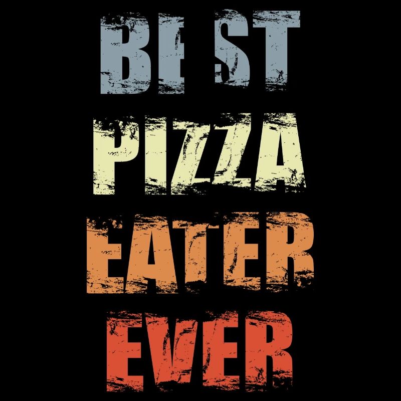 Funny Pizza Eater