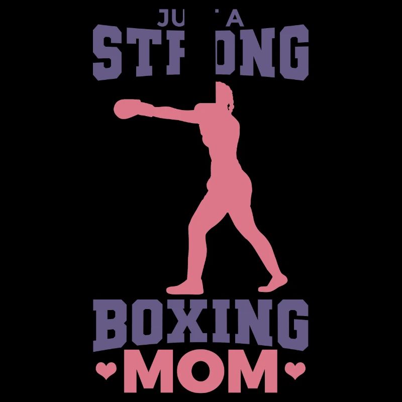 Juste une maman boxeuse forte