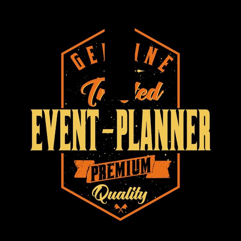 Authentischer Eventplaner Schriftzug