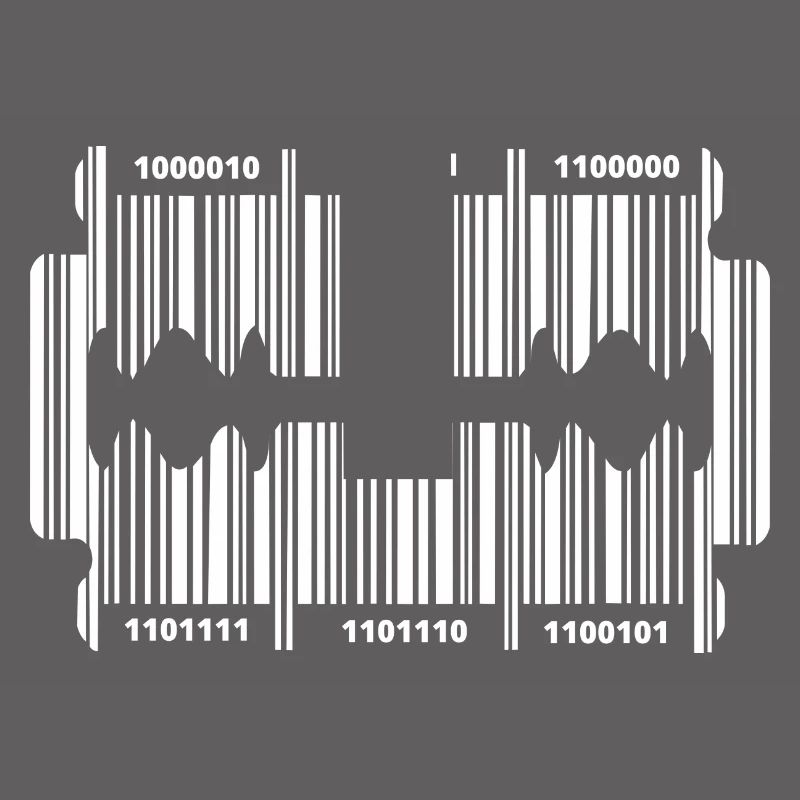 Rasierklinge mit Code