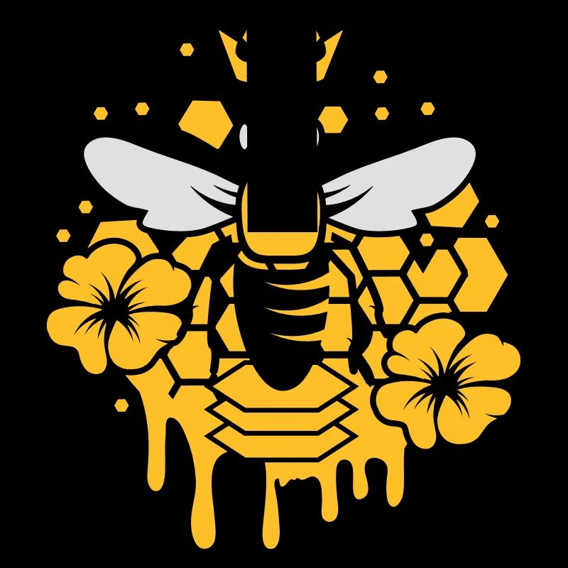 A bee with a crown