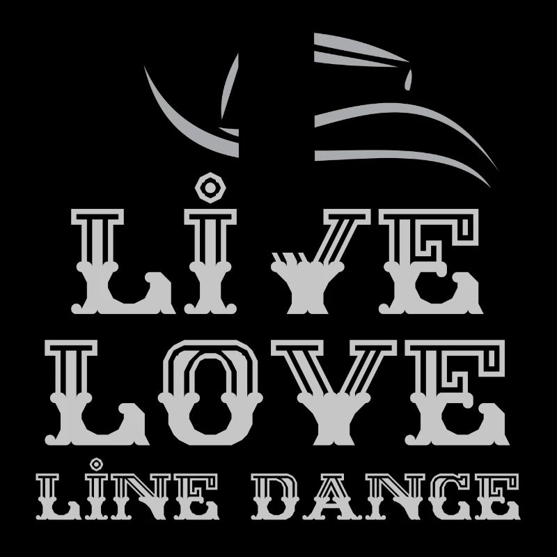 Linedancer Geschenk: Live, Love, Line Dance