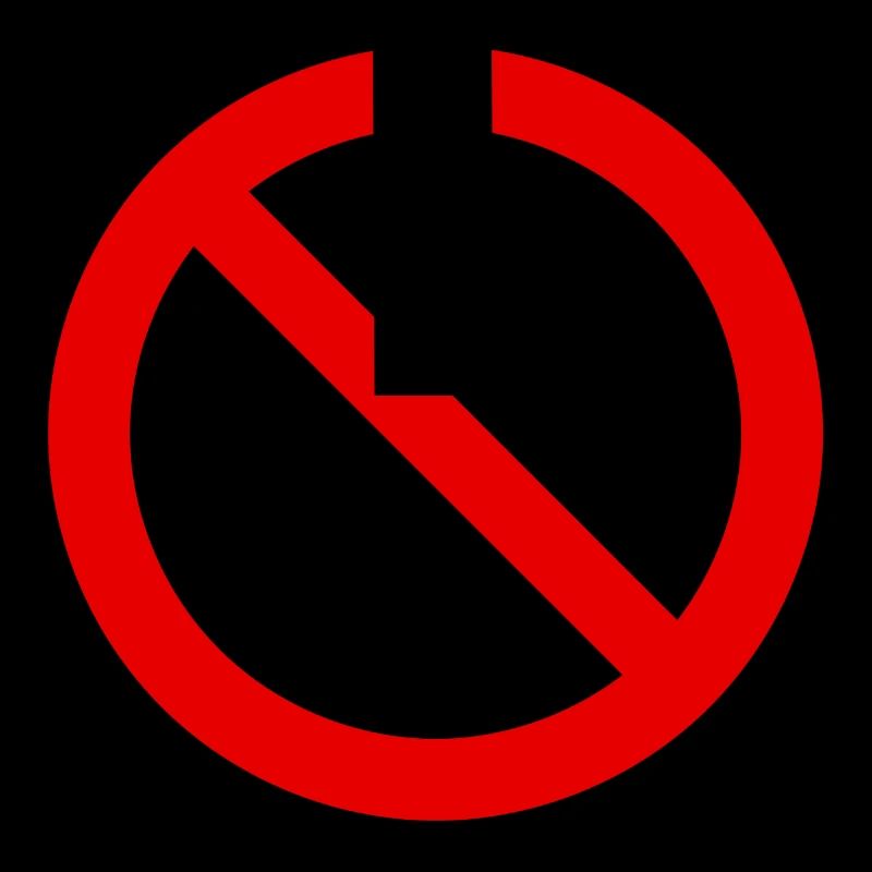Red Forbidden Symbol Pattern