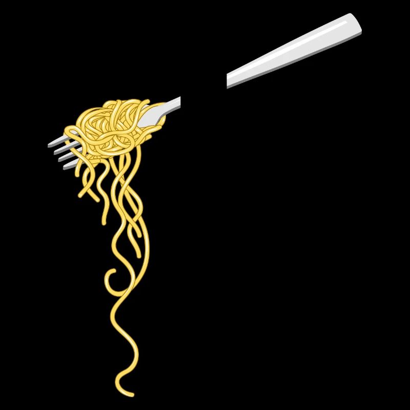 Spaghetti pasta on a fork