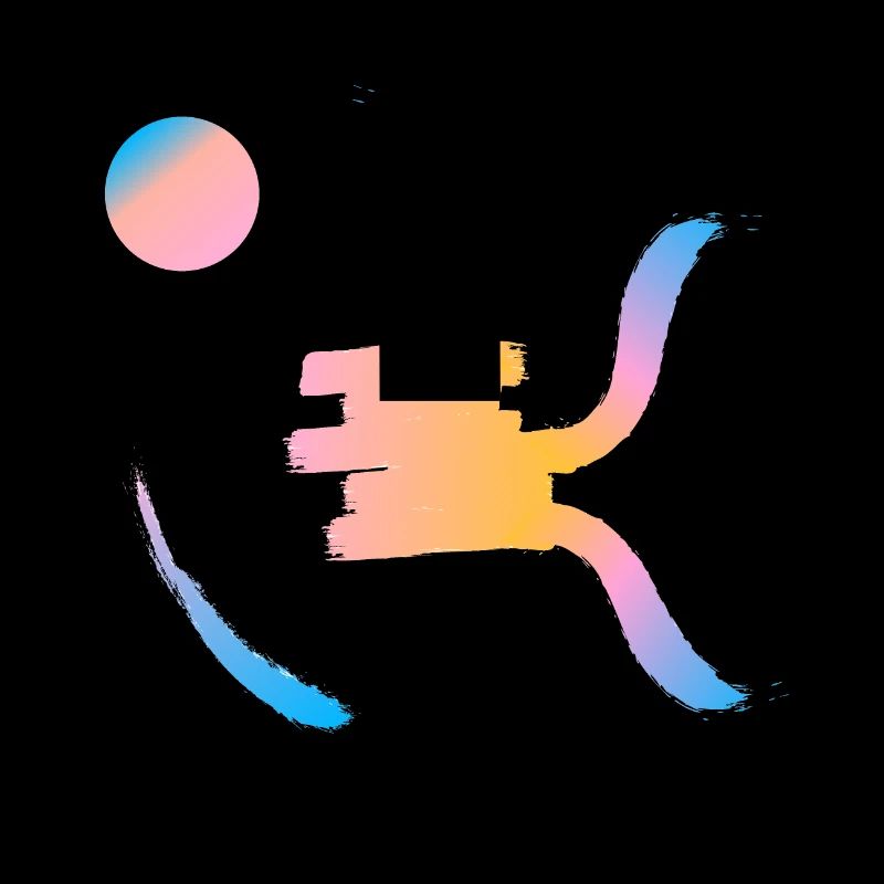 Soleil couchant sur symbole chinois