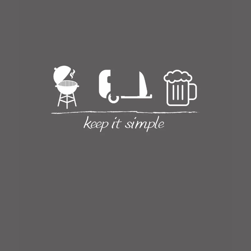keep it simple, Camping, Wohnwagen, Grill, Bier,