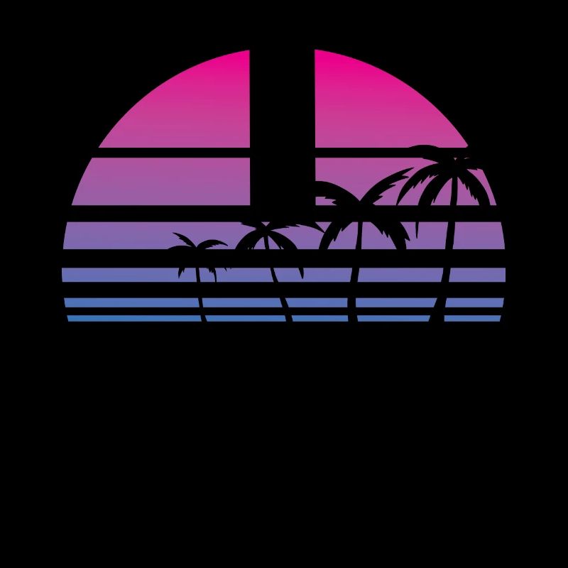Palm Tree Tropical Summer Retro