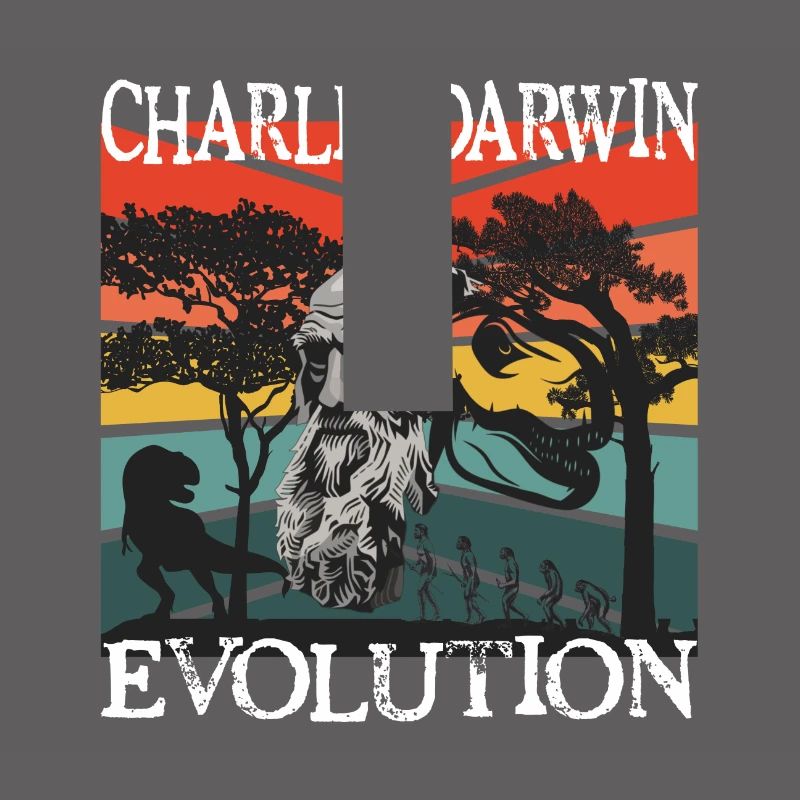 Charles Darwin Evolution textile Geschenkidee