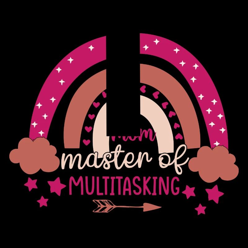 Mama Königin des Regenbogens Multitasking