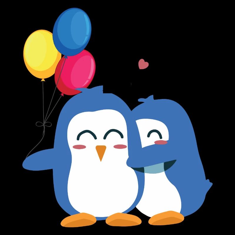 Penguins with Balloons