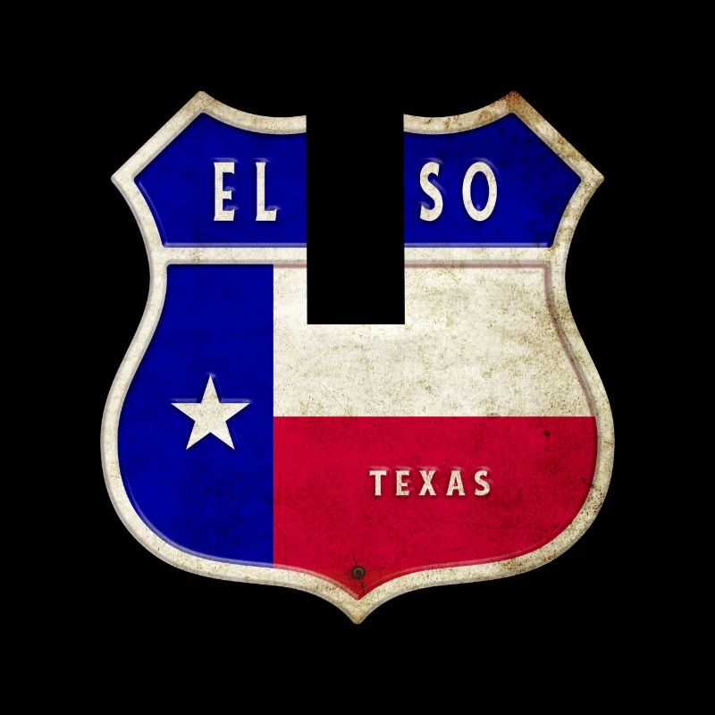 Drapeaux à écusson El Paso Texas