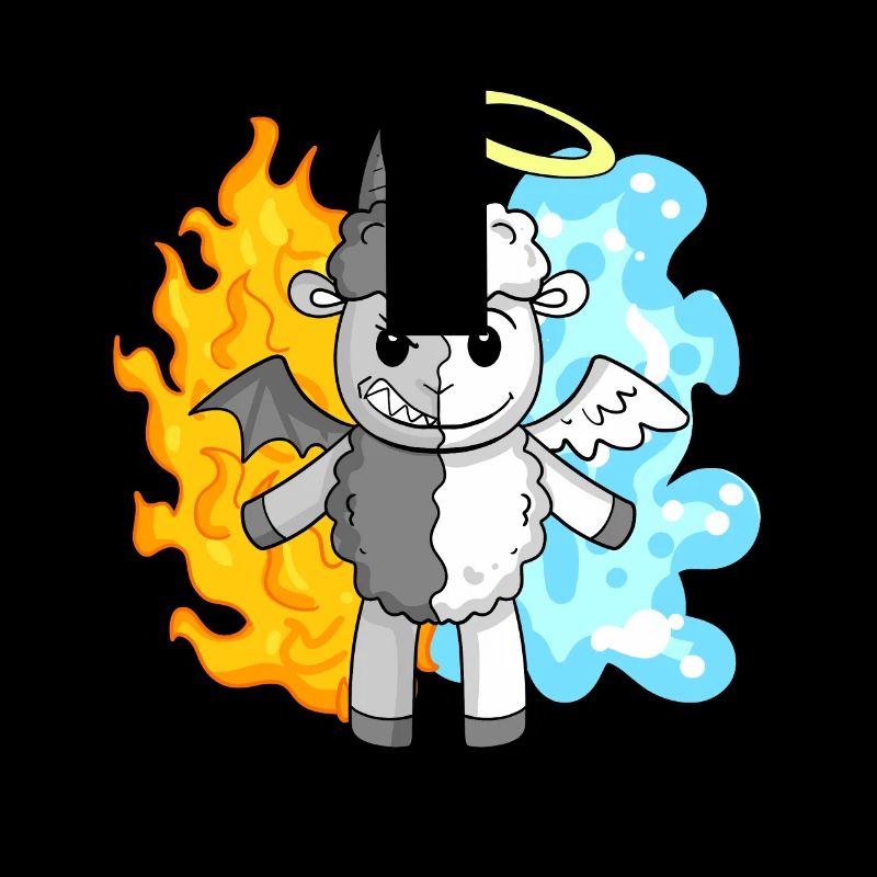 Schaf - Engel und Teufel